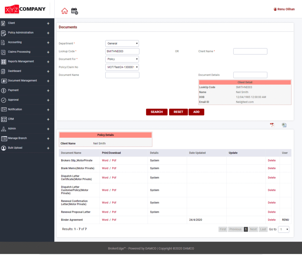 xyz company data